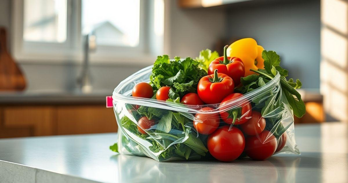 Saco plástico transparente para alimentos: a escolha ideal para conservação e praticidade