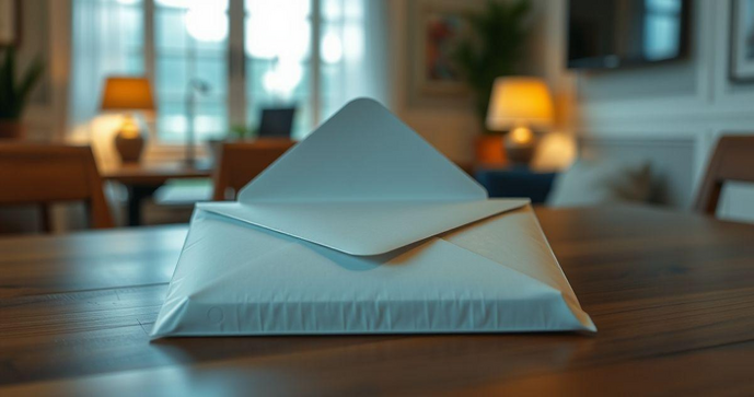 Envelope plástico com aba adesiva para proteção e praticidade