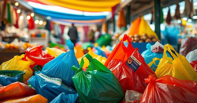 Saco plástico colorido: como escolher e utilizar de forma sustentável