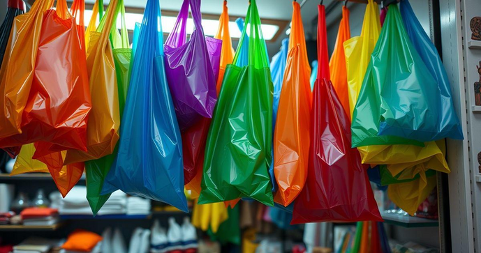 Saco plástico colorido transforma a apresentação de produtos e otimiza o seu negócio