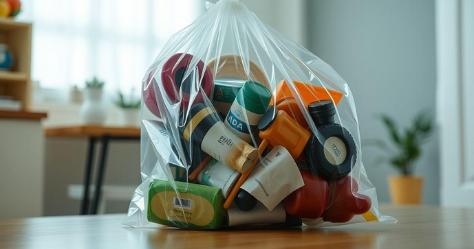Saco plástico transparente é a solução ideal para organização e proteção de seus itens