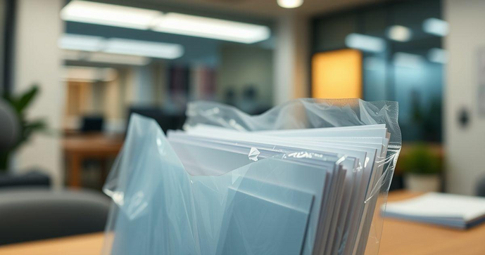 Envelope Plástico Transparente Auto Adesivo para Suas Necessidades de Armazenamento