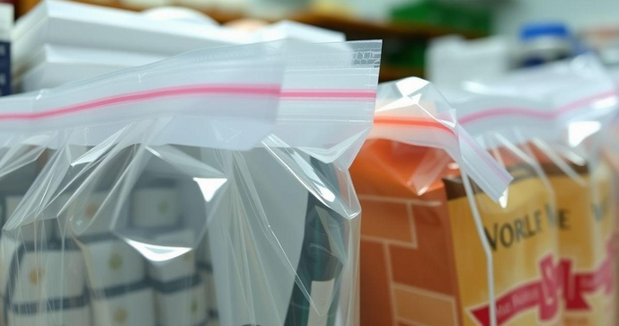 Saco plástico adesivado: solução ideal para organização e proteção de produtos