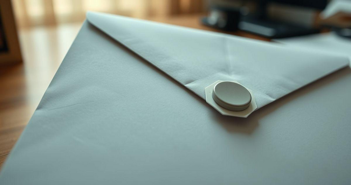 Envelope com lacre adesivo é ideal para segurança e praticidade